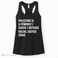 Cory Booker Palestine Is A Feminist Queer Refugee Racial Justice Issue Women's Tank Top thumb 0