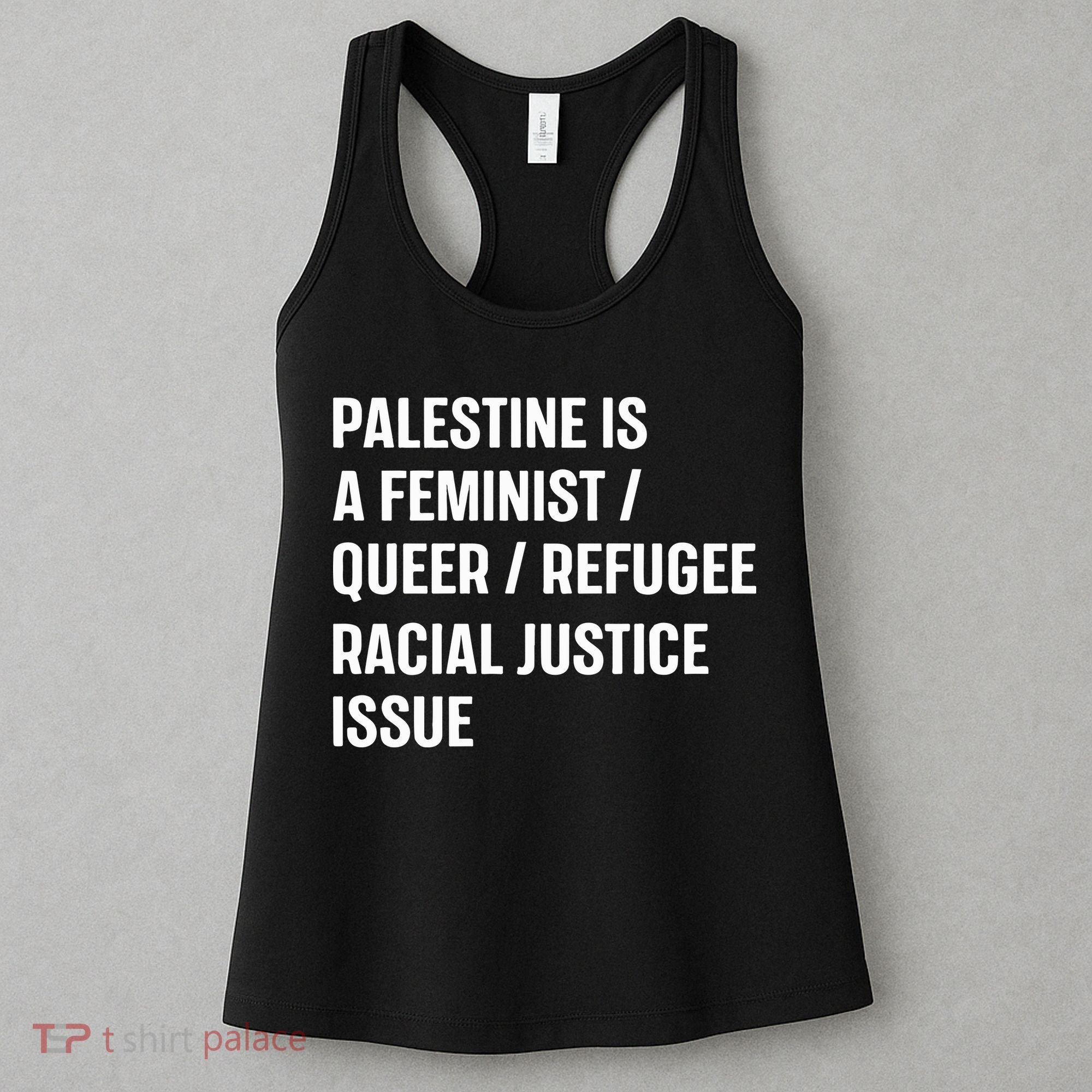 Cory Booker Palestine Is A Feminist Queer Refugee Racial Justice Issue Women's Tank Top