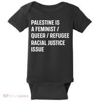 Cory Booker Palestine Is A Feminist Queer Refugee Racial Justice Issue Baby Bodysuit thumb 0