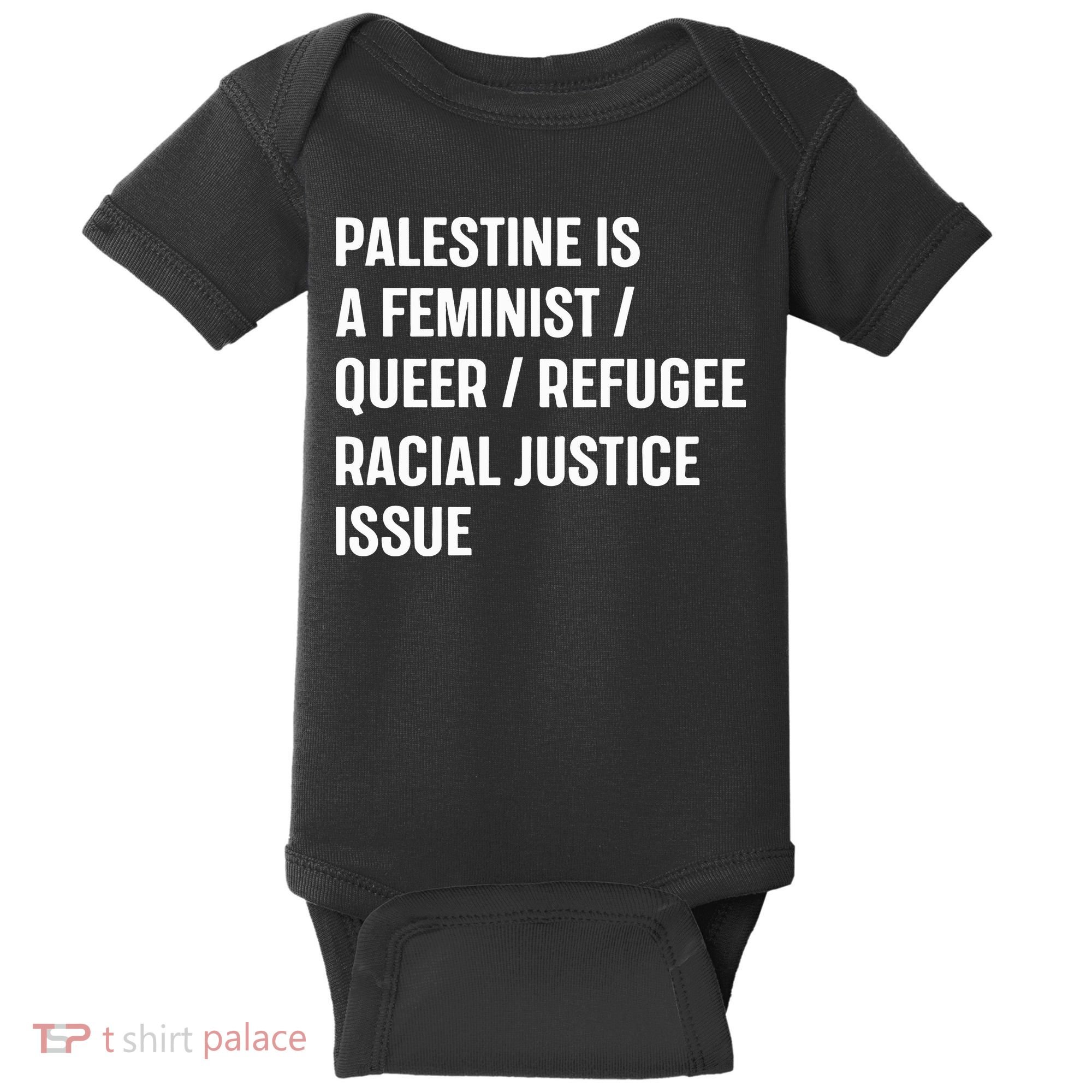 Cory Booker Palestine Is A Feminist Queer Refugee Racial Justice Issue Baby Bodysuit