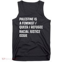 Cory Booker Palestine Is A Feminist Queer Refugee Racial Justice Issue Tank Top thumb 0