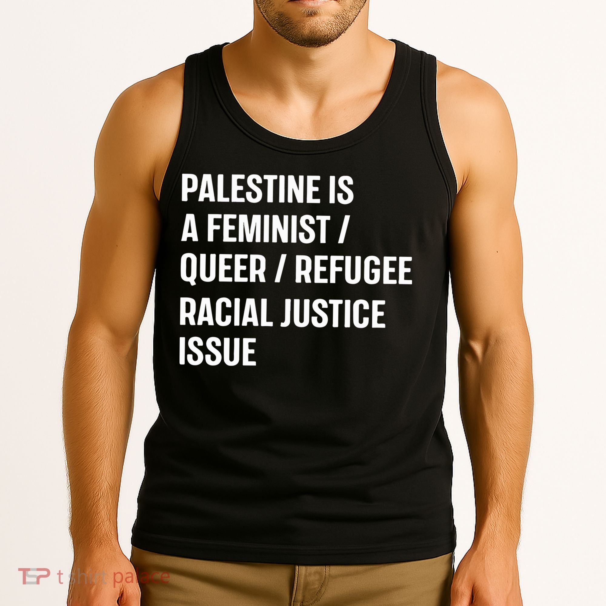 Cory Booker Palestine Is A Feminist Queer Refugee Racial Justice Issue Tank Top