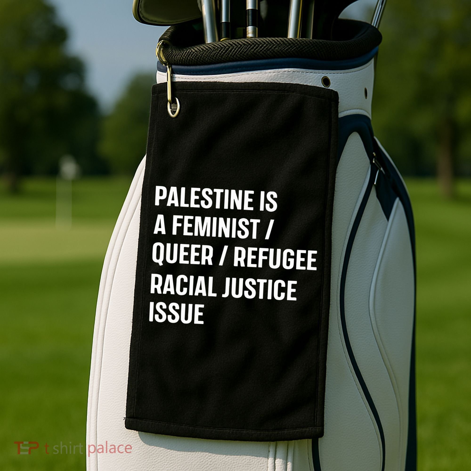 Cory Booker Palestine Is A Feminist Queer Refugee Racial Justice Issue Golf Towel