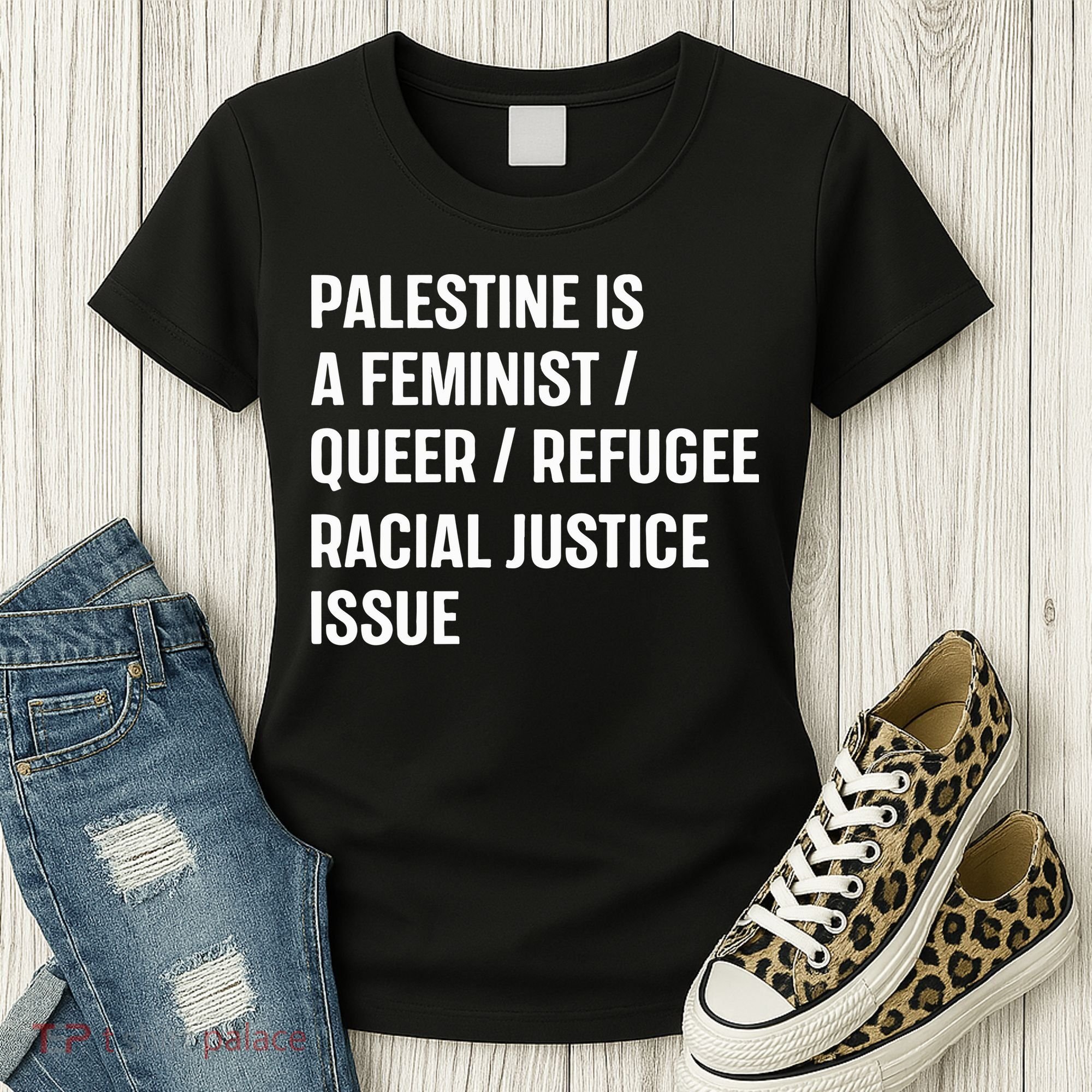 Cory Booker Palestine Is A Feminist Queer Refugee Racial Justice Issue Women's T-Shirt