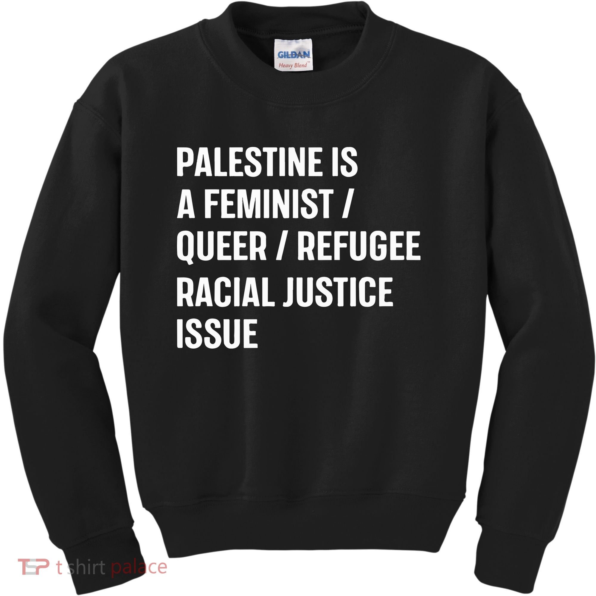 Cory Booker Palestine Is A Feminist Queer Refugee Racial Justice Issue Kids Sweatshirt