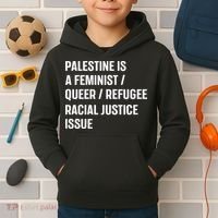 Cory Booker Palestine Is A Feminist Queer Refugee Racial Justice Issue Kids Hoodie thumb 2