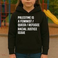 Cory Booker Palestine Is A Feminist Queer Refugee Racial Justice Issue Kids Hoodie thumb 3