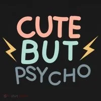 Cute But Psycho Doggie Tank thumb 4