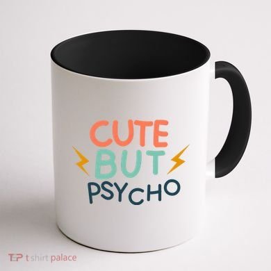 Cute But Psycho Coffee Mug back