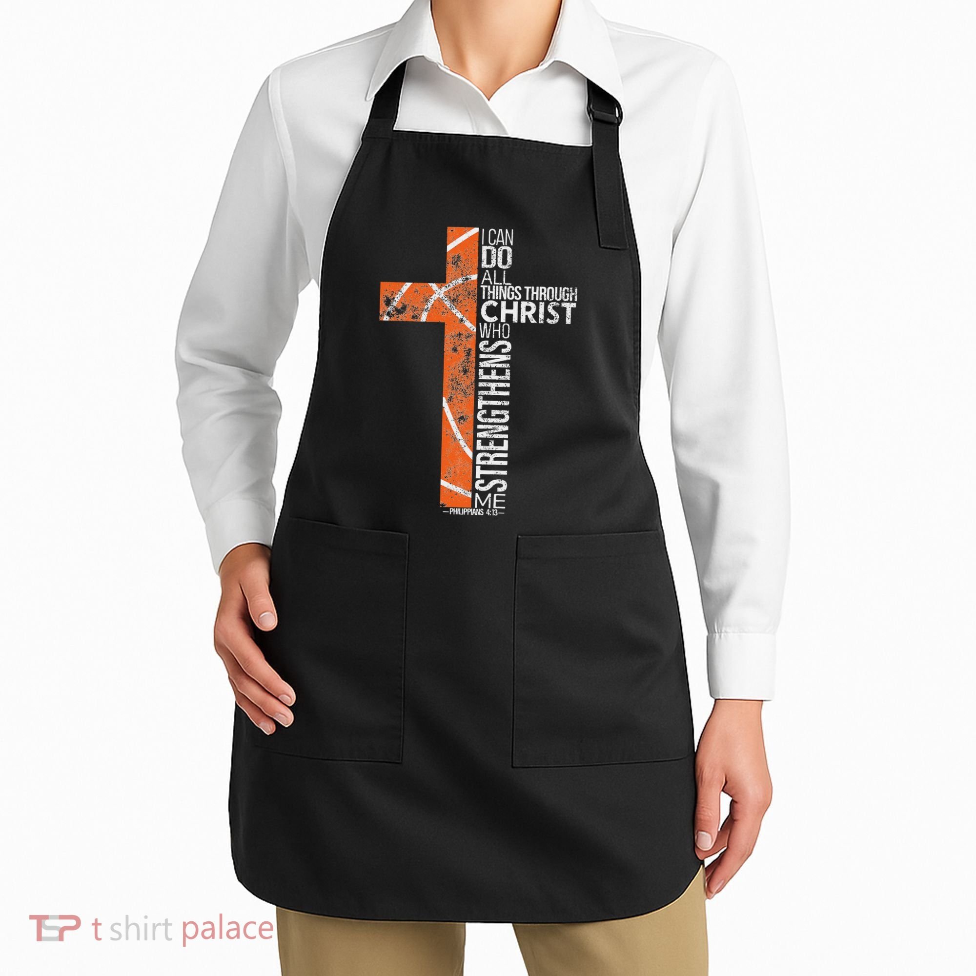 Christian Basketball Player Religious Team Coach Apron