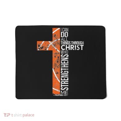 Christian Basketball Player Religious Team Coach Mousepad