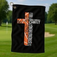 Christian Basketball Player Religious Team Coach Golf Towel thumb 1