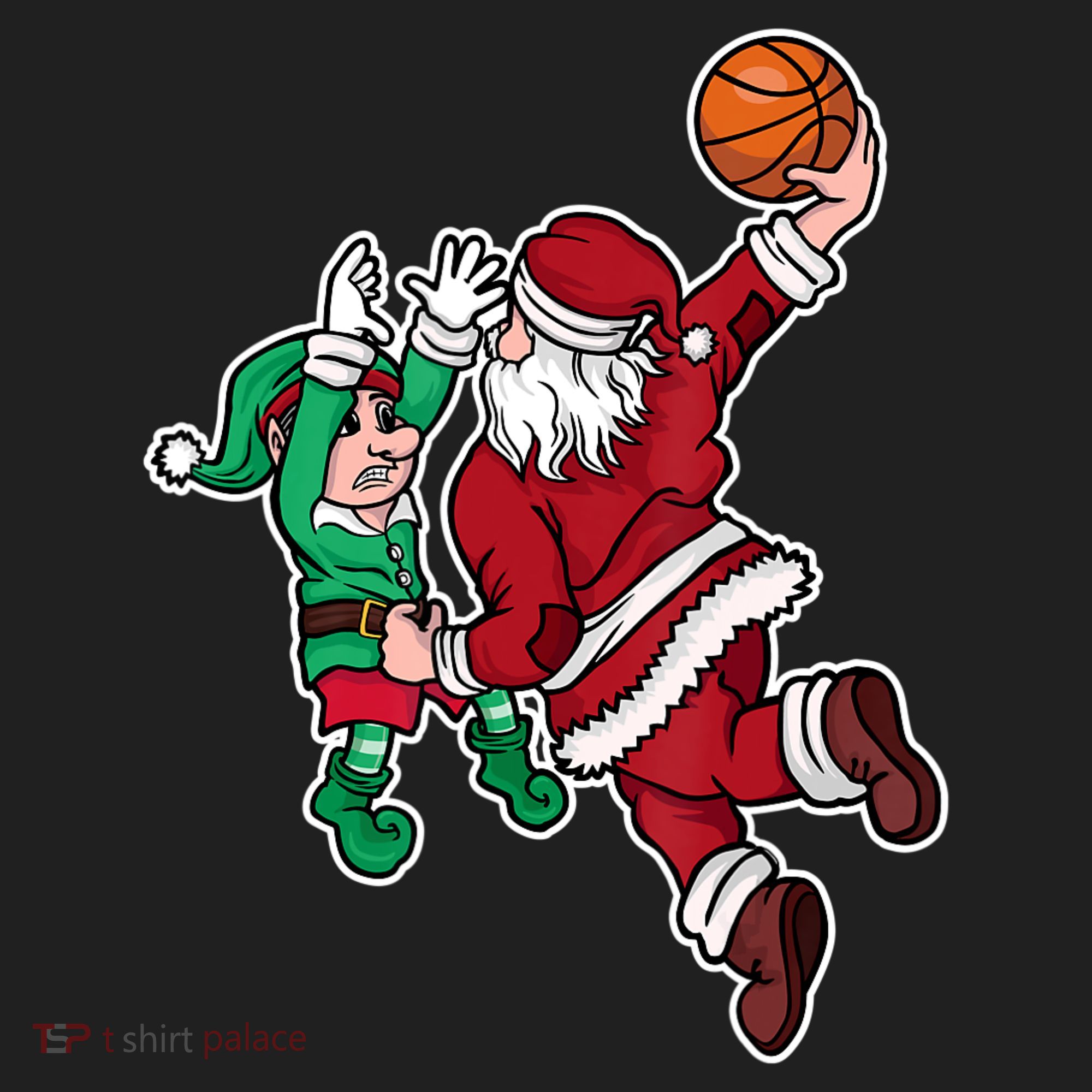 Christmas Basketball Player Santa Claus Dunk Xmas Beanie