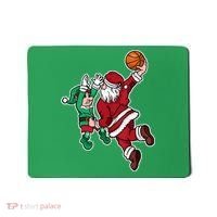 Christmas Basketball Player Santa Claus Dunk Xmas Mousepad thumb 0