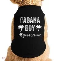 Cabana Boy Pool Party Bartender Doggie Tank thumb 0