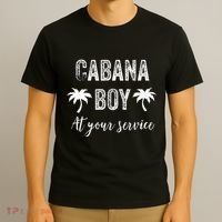Cabana Boy Pool Party Bartender T-Shirt thumb 3