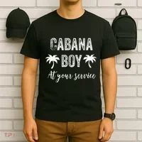 Cabana Boy Pool Party Bartender T-Shirt thumb 6