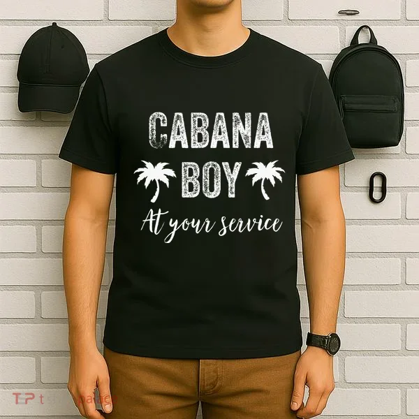 Cabana Boy Pool Party Bartender T-Shirt