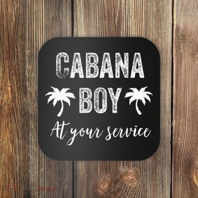 Cabana Boy Pool Party Bartender Coaster