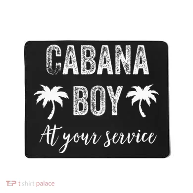 Cabana Boy Pool Party Bartender Mousepad