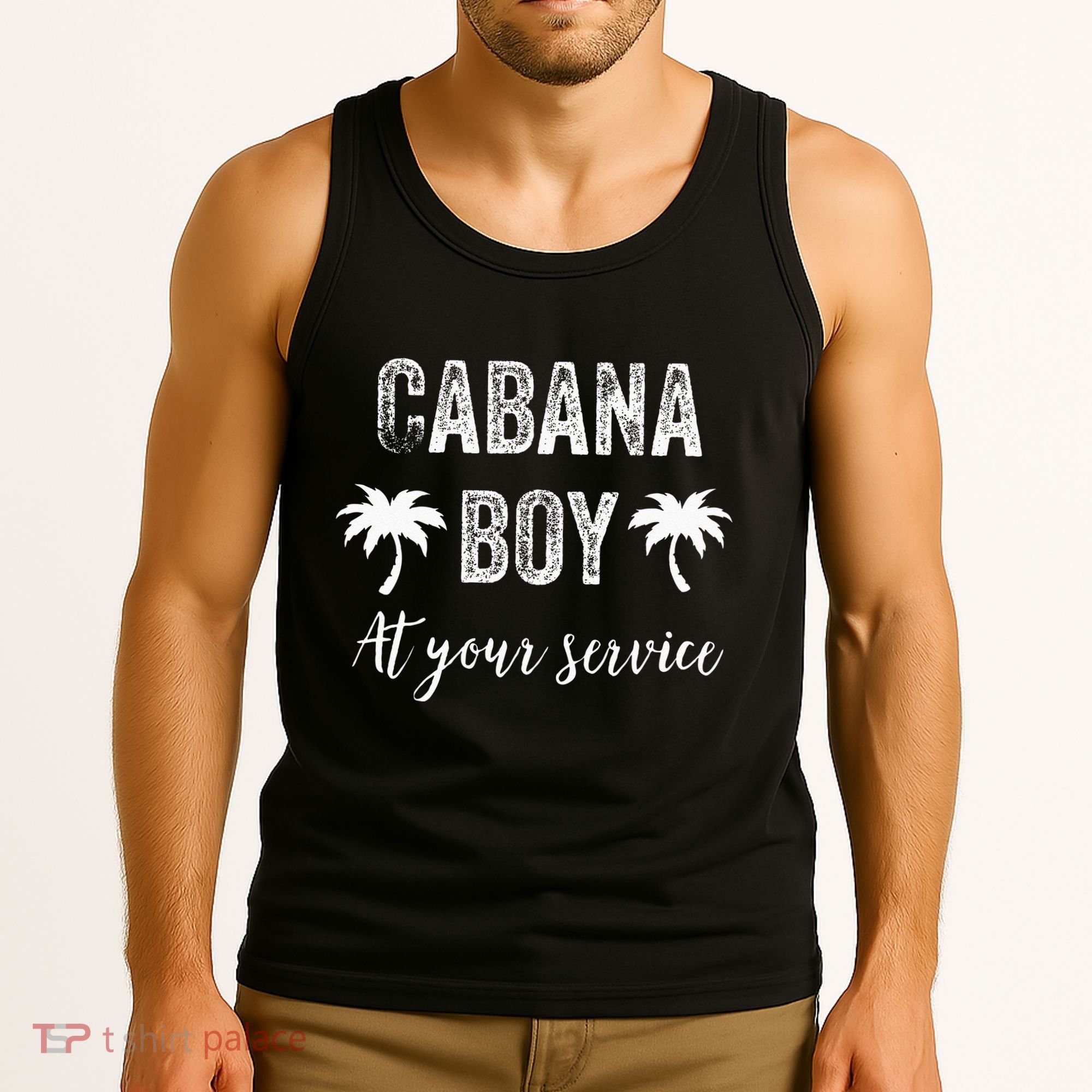 Cabana Boy Pool Party Bartender Tank Top