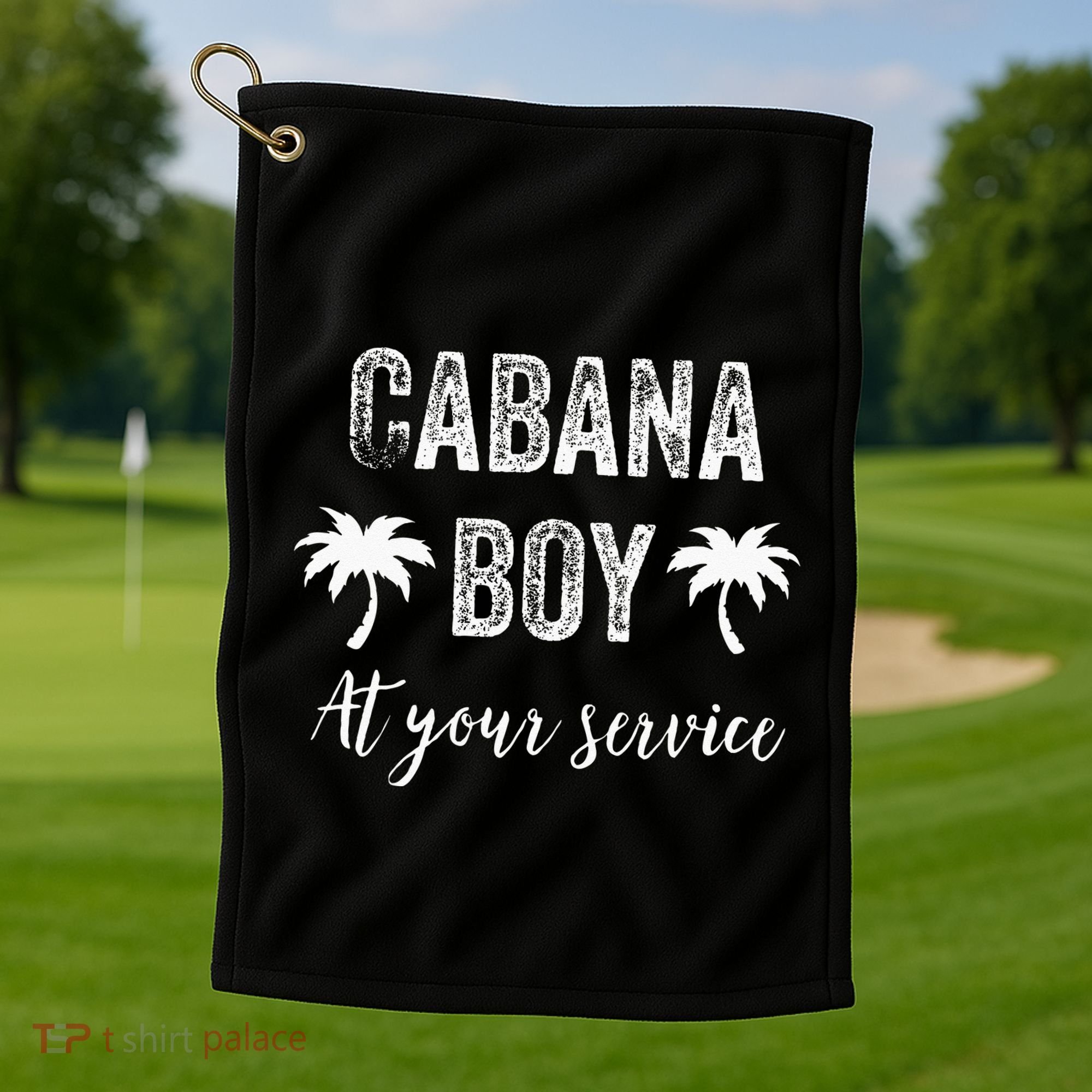 Cabana Boy Pool Party Bartender Golf Towel