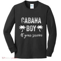 Cabana Boy Pool Party Bartender Kids Long Sleeve Shirt thumb 0