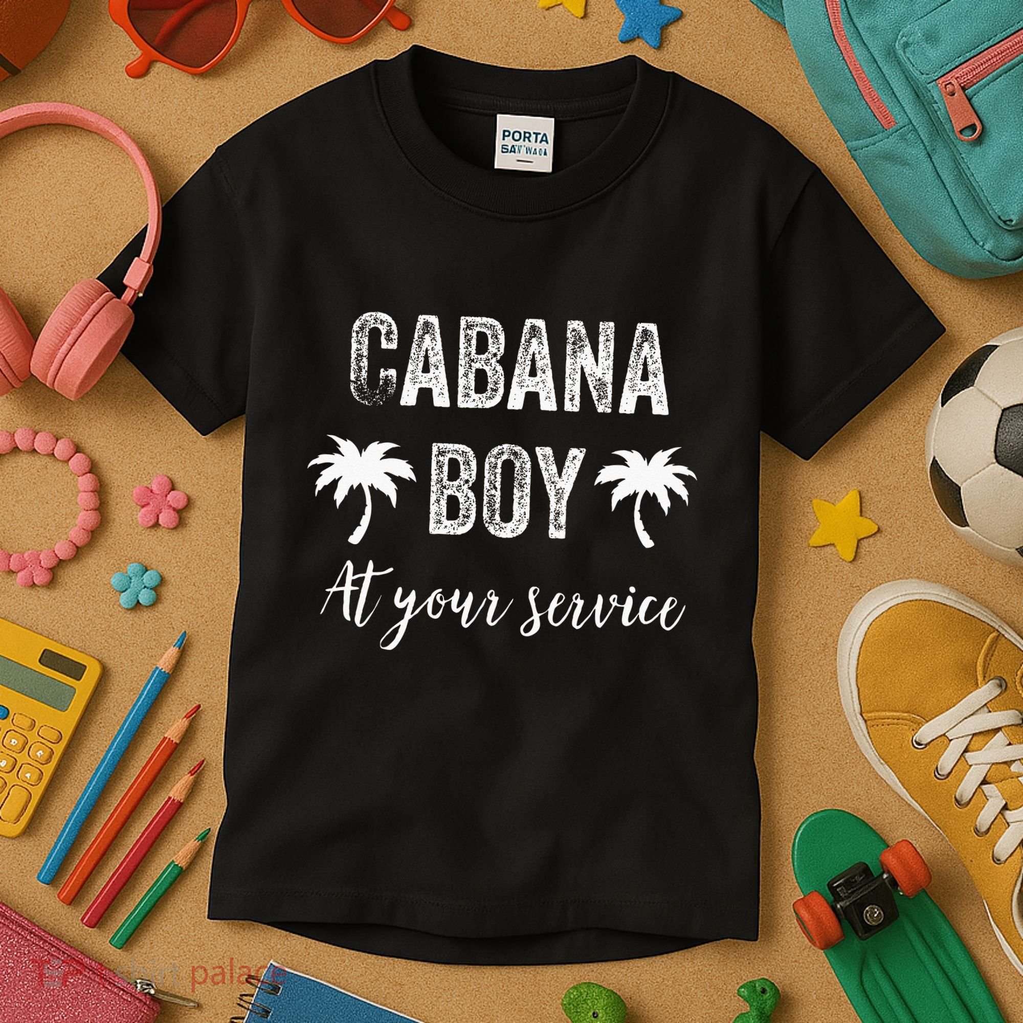 Cabana Boy Pool Party Bartender Kids T-Shirt