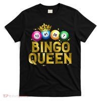 Cool Bingo Queen For Women Girls Lotto Casino Lucky Gambling T-Shirt thumb 0
