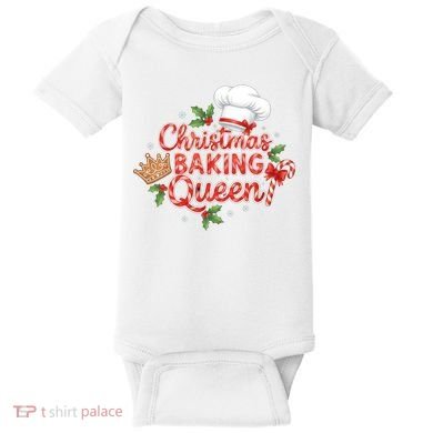 Christmas Baking Queen Baby Bodysuit