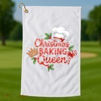 Christmas Baking Queen Golf Towel thumb 1