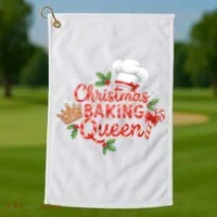Christmas Baking Queen Golf Towel thumb 1