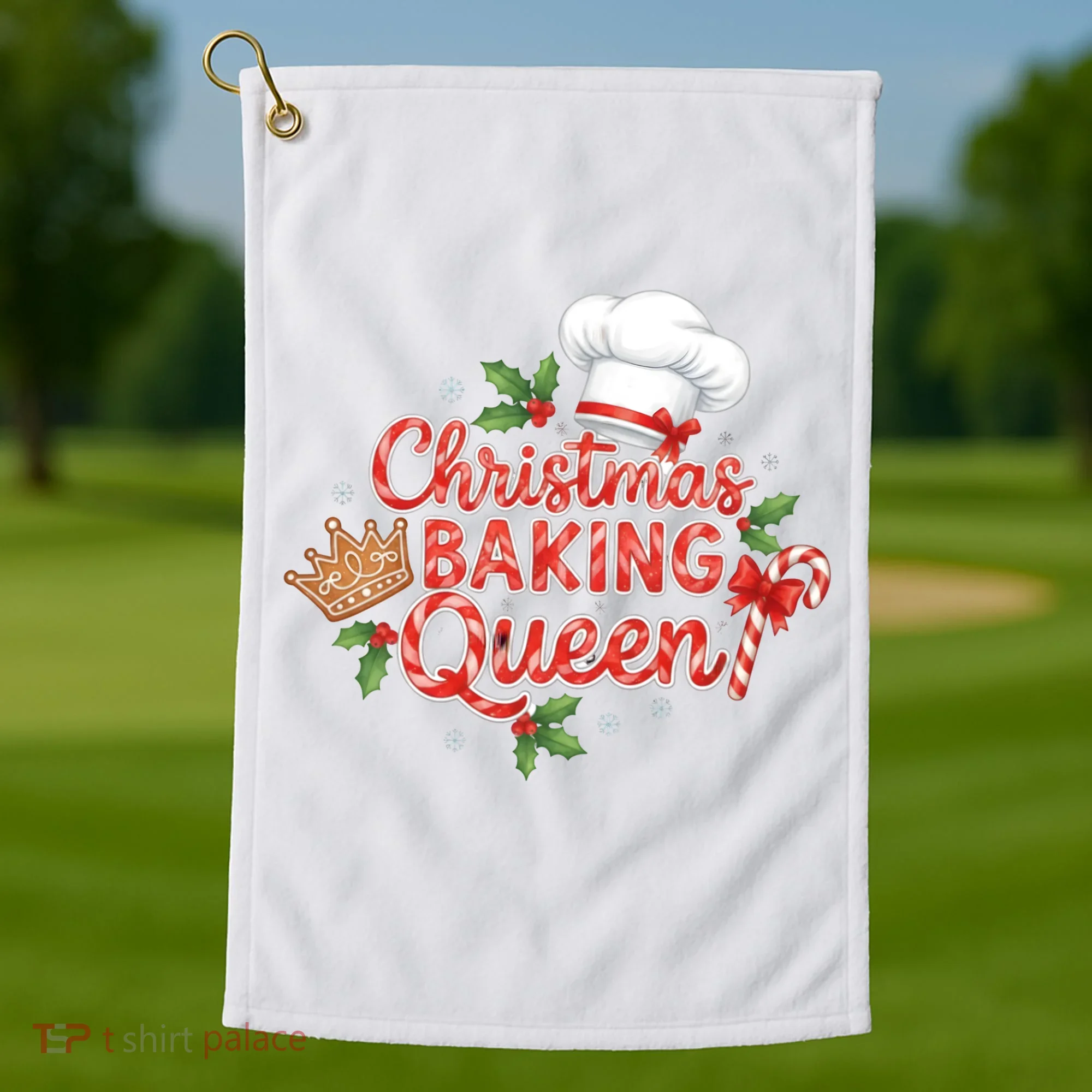 Christmas Baking Queen Golf Towel