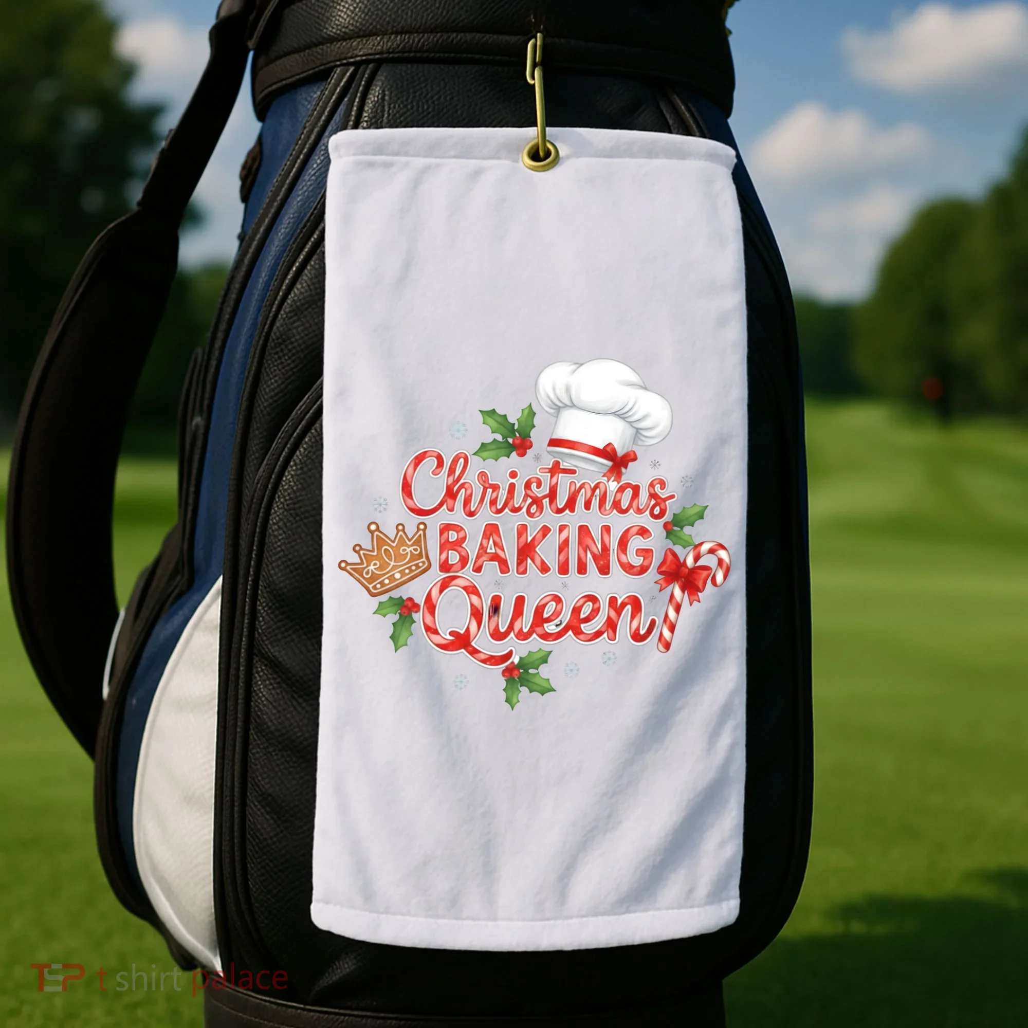 Christmas Baking Queen Golf Towel