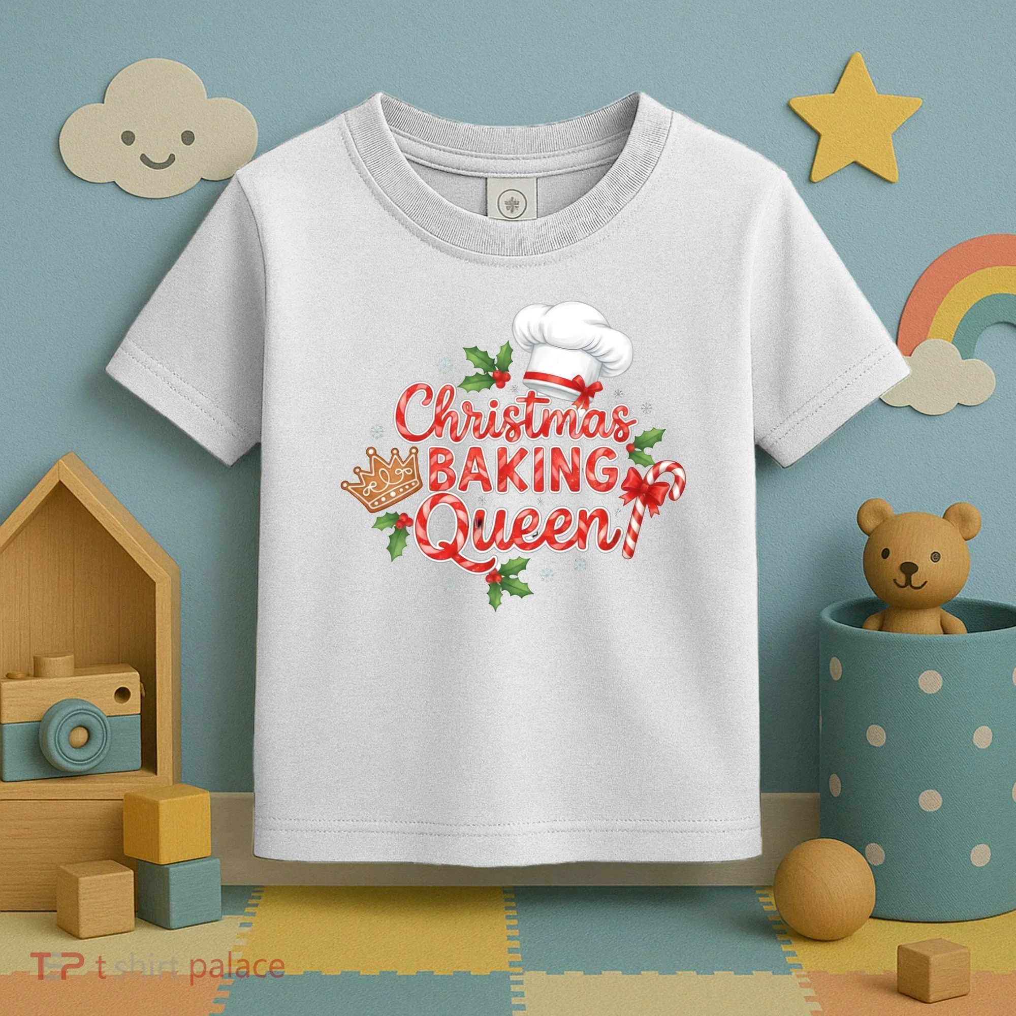 Christmas Baking Queen Toddler T-Shirt