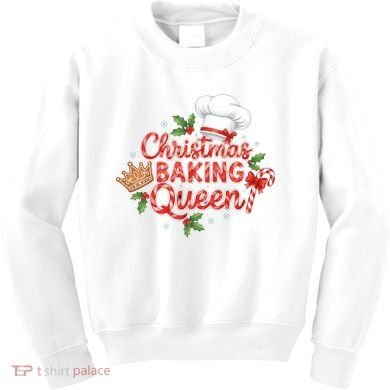 Christmas Baking Queen Kids Sweatshirt