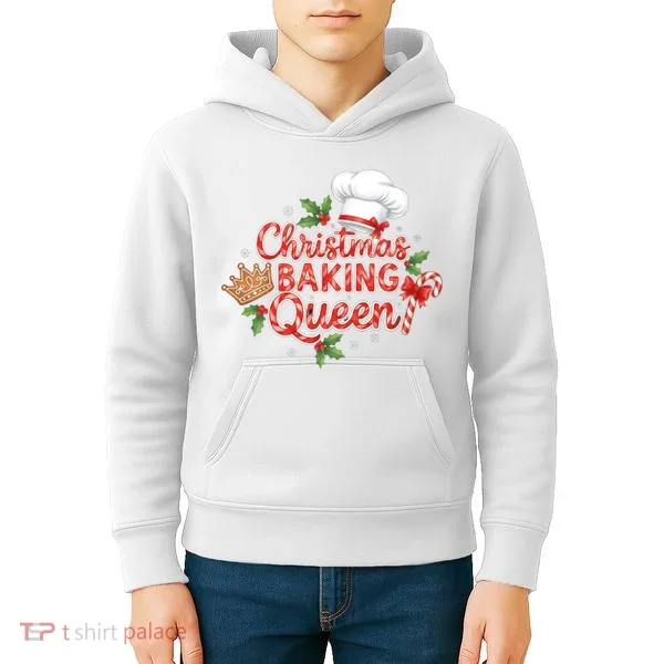 Christmas Baking Queen Kids Hoodie