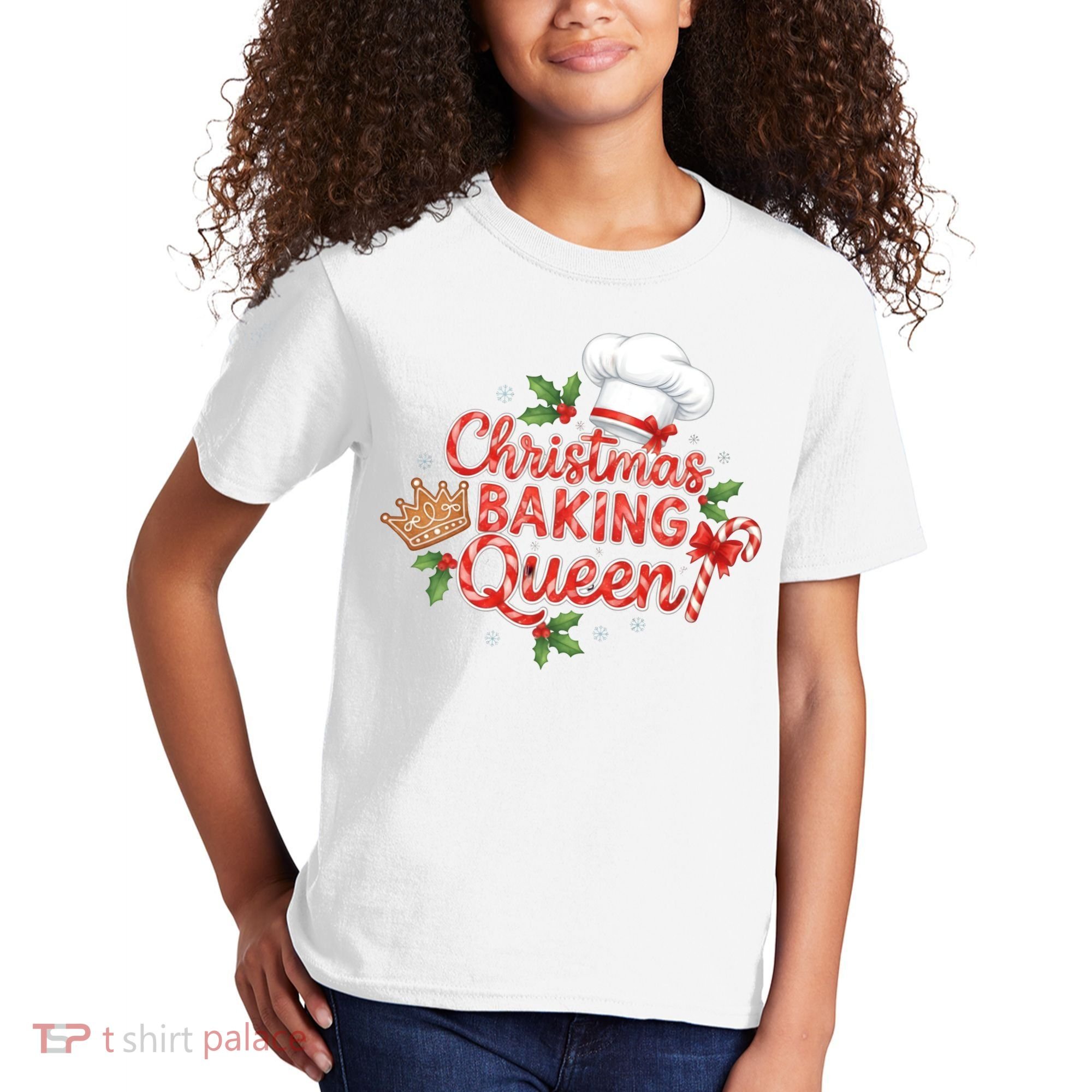 Christmas Baking Queen Kids T-Shirt