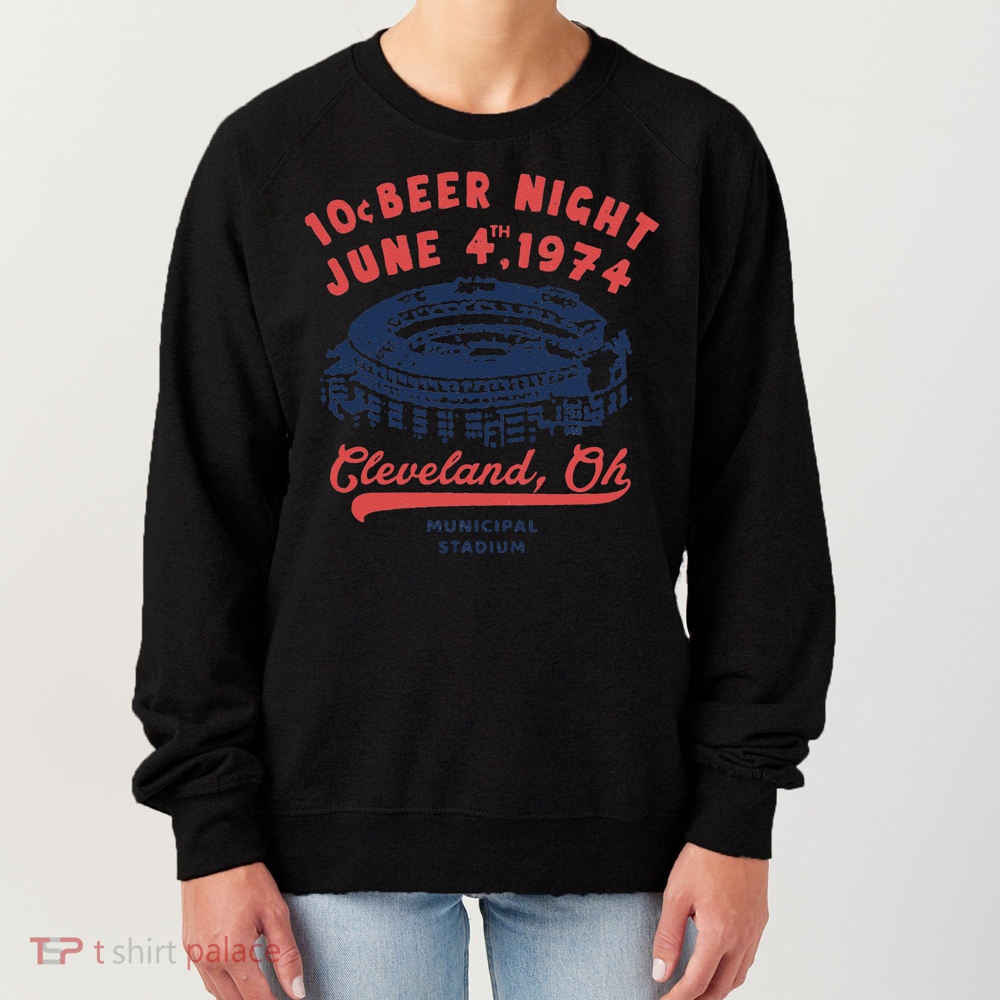 Cleveland Baseball Retro 10 Cent Beer Night Women's Sweatshirt