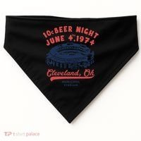 Cleveland Baseball Retro 10 Cent Beer Night USA-Made Doggie Bandana thumb 0