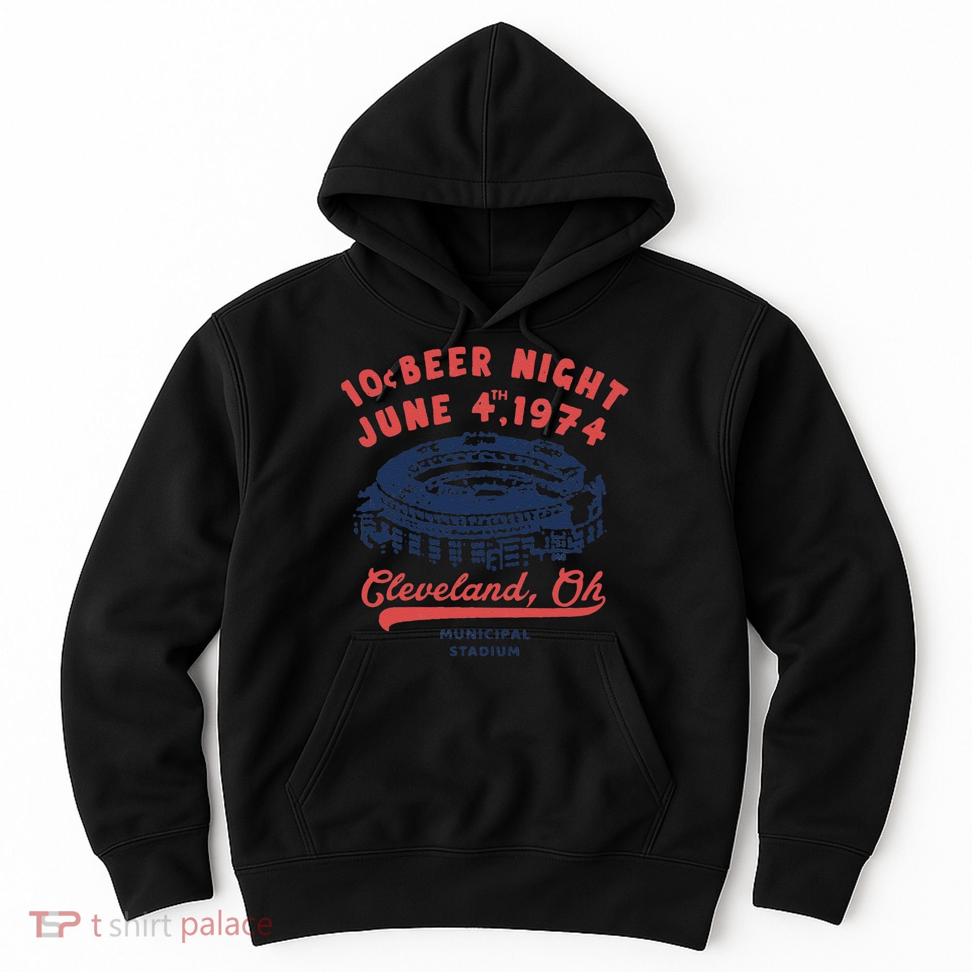 Cleveland Baseball Retro 10 Cent Beer Night Hoodie
