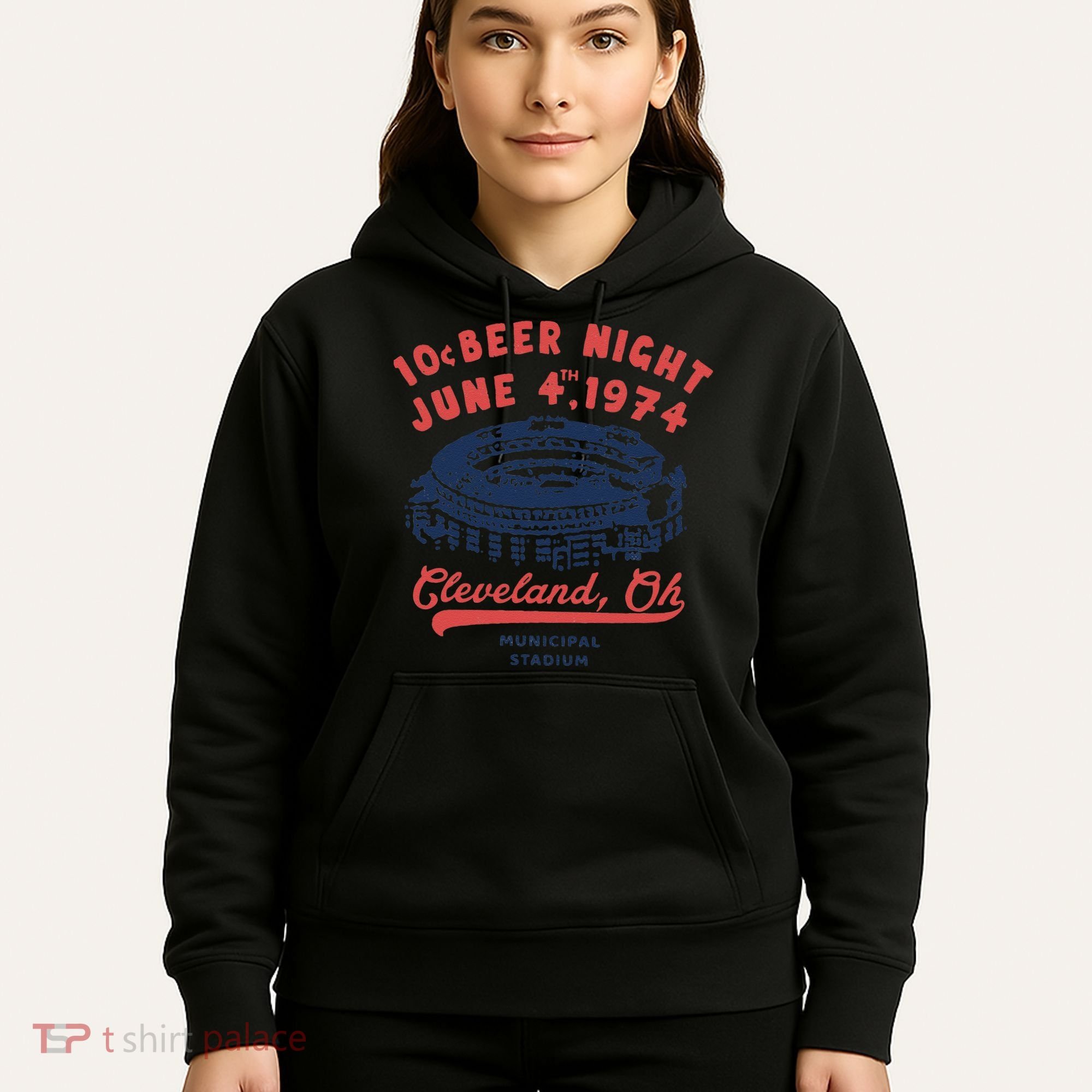 Cleveland Baseball Retro 10 Cent Beer Night Hoodie