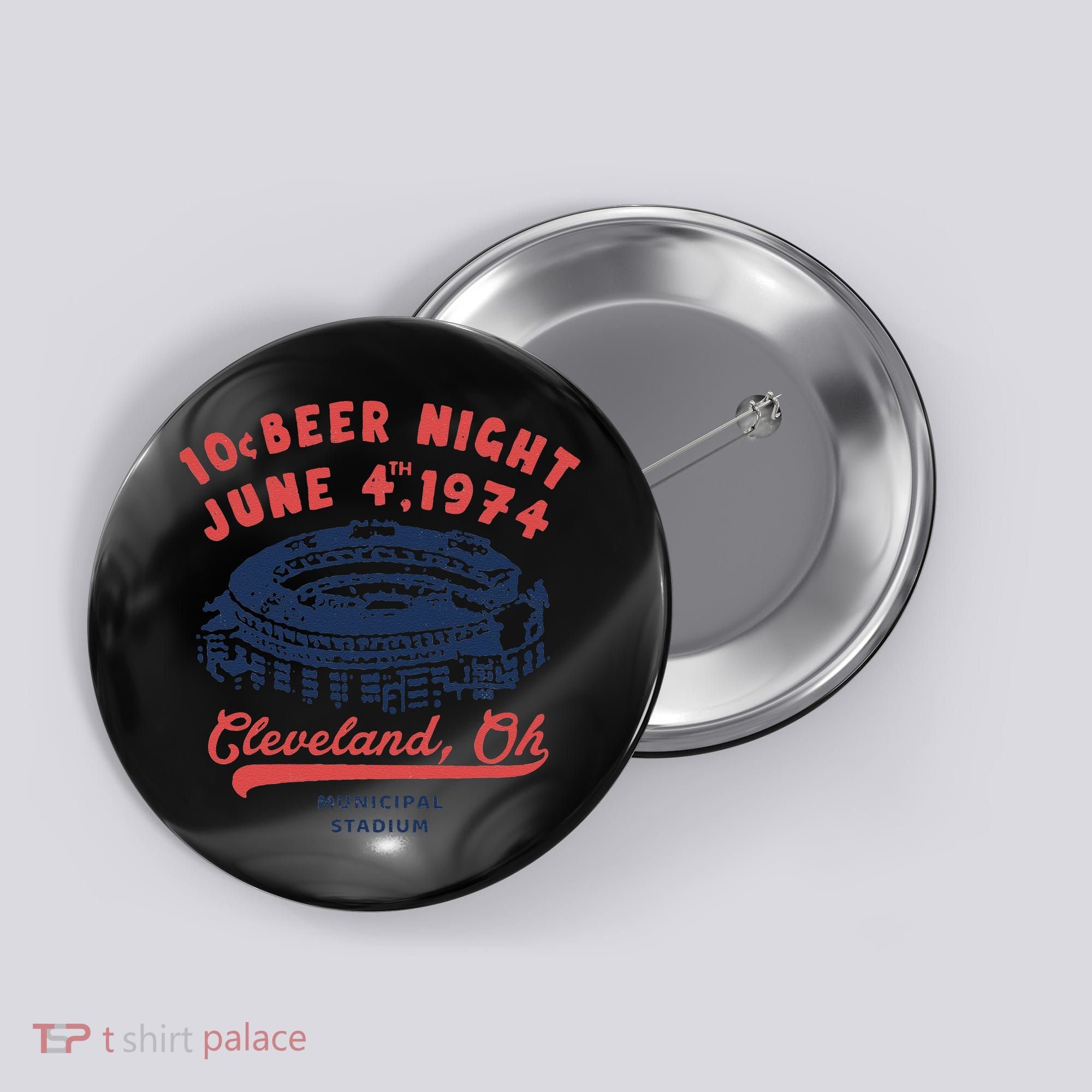 Cleveland Baseball Retro 10 Cent Beer Night Button