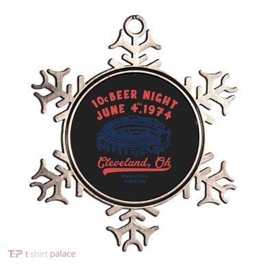 Cleveland Baseball Retro 10 Cent Beer Night Ornament