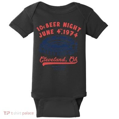 Cleveland Baseball Retro 10 Cent Beer Night Baby Bodysuit