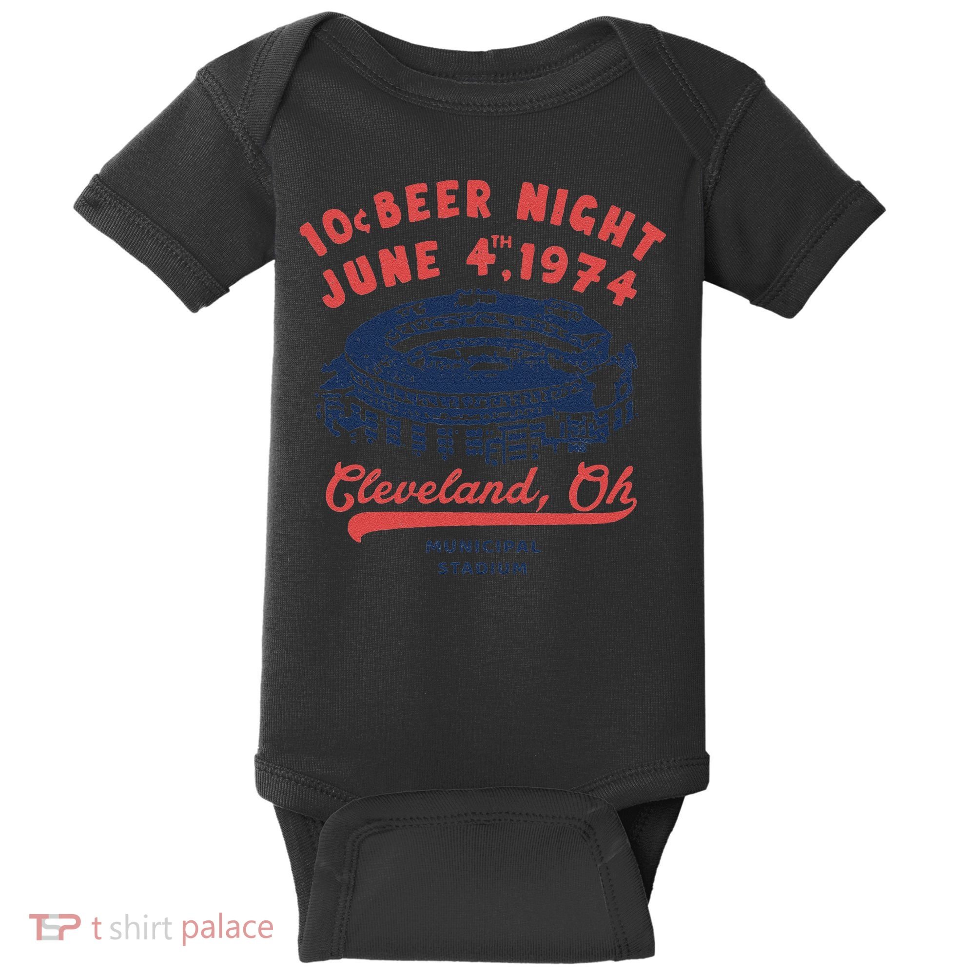 Cleveland Baseball Retro 10 Cent Beer Night Baby Bodysuit