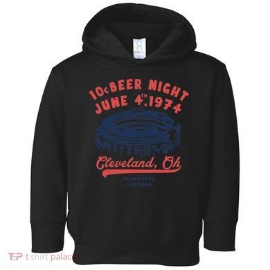 Cleveland Baseball Retro 10 Cent Beer Night Toddler Hoodie