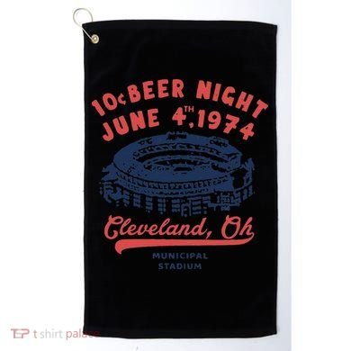 Cleveland Baseball Retro 10 Cent Beer Night Golf Towel
