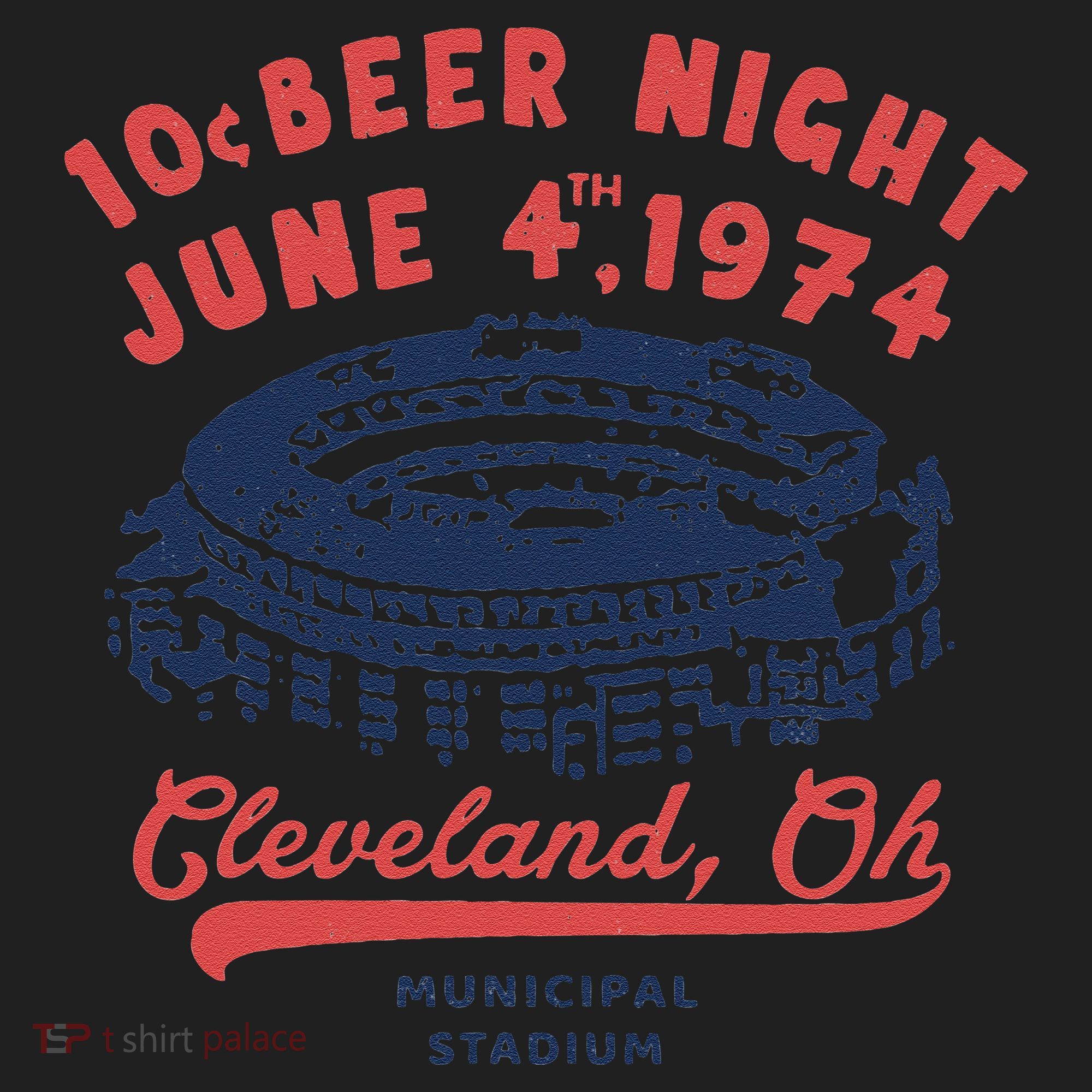 Cleveland Baseball Retro 10 Cent Beer Night Golf Towel