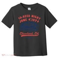Cleveland Baseball Retro 10 Cent Beer Night Toddler T-Shirt thumb 0